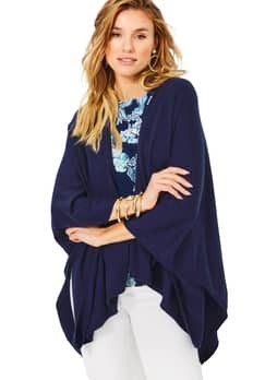 Lilly Pulitzer Women's True Navy Terri Sweater Wrap