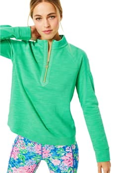 Lilly Pulitzer Women's Spearmint Luxletic Ashlee Half-Zip Pullover