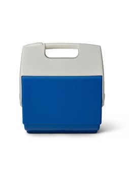 Igloo White-Majestic Blue Playmate Pal 7 Qt Cooler