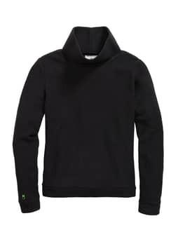 Dudley Stephens Women's Black Park Slope Vello Turtleneck