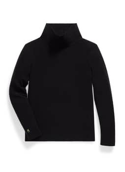 Dudley Stephens Women's Black Greenpoint Vello Turtleneck