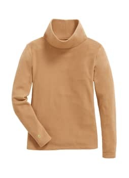 Dudley Stephens Women's Camel Greenpoint Vello Turtleneck