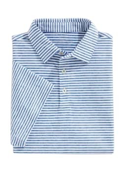 Vineyard Vines Men's Kingfisher Tejeda Blank Heathered Winstead Stripe Sankaty Polo