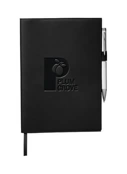 Journalbooks Black 6" x 8.5" FSC Mix Pedova Refillable Notebook