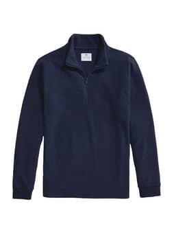 Dudley Stephens Men's Navy Duffield Terry Pullover