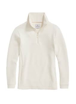 Dudley Stephens Women's Cream Pocomo Waffle Pullover