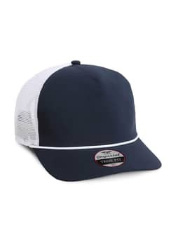 Imperial Navy / White The Rabble Rouser Mesh Back Performance Rope Hat