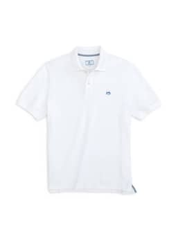 Southern Tide Men's Classic White Skipjack Polo