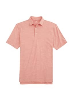 Southern Tide Men's Varsity Red Driver Spacedye Performance Polo