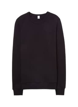 Alternative Men's Black Champ Washed French Terry Crewneck Sweatshirt