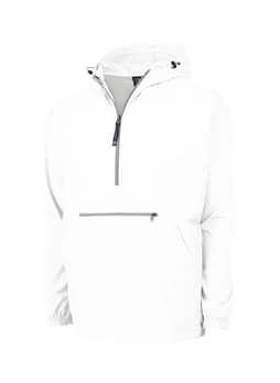 Charles River Men's White Unisex Pack n Go Pullover