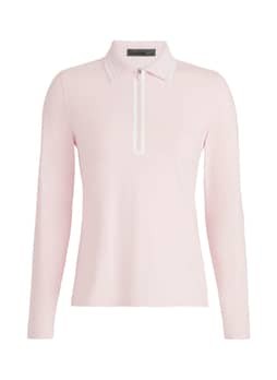 G/FORE Women's Blush Silky Tech Nylon Quarter-Zip Polo