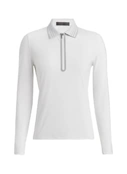 G/FORE Women's Snow Silky Tech Nylon Quarter-Zip Polo