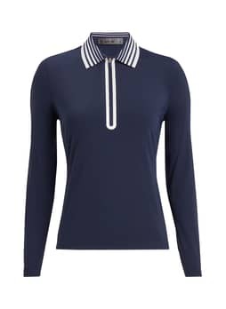 G/FORE Women's Twilight Silky Tech Nylon Quarter-Zip Polo