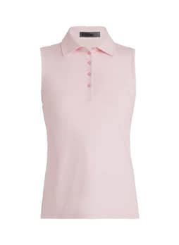 G/FORE Women's Blush Silky Tech Nylon Sleeveless Polo