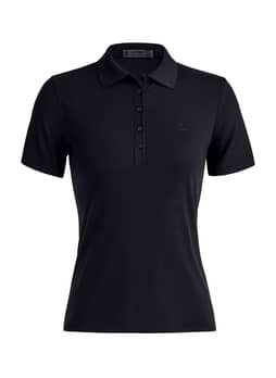 G/FORE Women's Onyx Ribbed Tech Nylon Polo