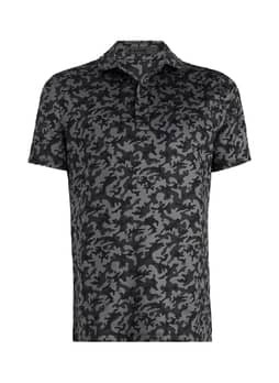 G/FORE Men's Onyx Mapped Icon Camo Tech Jersey Polo