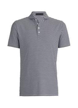 G/FORE Men's Twilight Feeder Stripe Tech Pique Polo