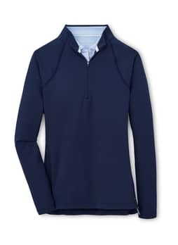 Peter Millar Women's Navy Raglan Sleeve Perth Layer Quarter-Zip