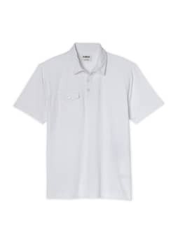 Linksoul Men's White Coast Highway Pocket Polo