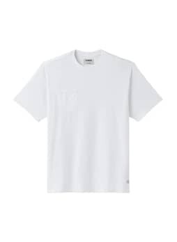 Linksoul Men's White Sur Pocket Crew T- Shirt