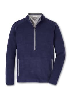 Peter Millar Men's Navy Fade Half-Zip