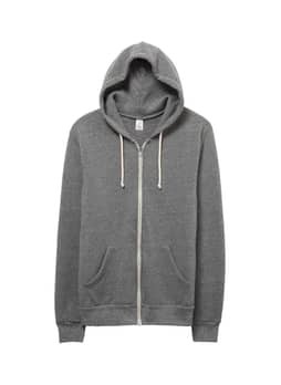 Alternative Men's Eco Grey Rocky Eco-Fleece Zip Hoodie