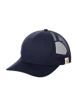 Carhartt Navy Men's Canvas Mesh Back Hat