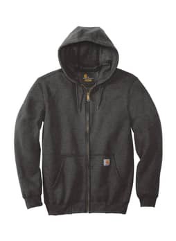 Carhartt Men's Carbon Heather Midweight Hooded Zip-Front Sweatshirt