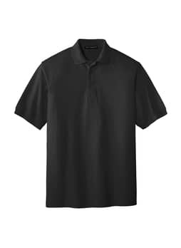 Port Authority Men's Black Silk Touch Polo