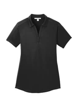 Port Authority Women's Black Diamond Jacquard Polo