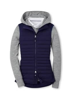 Peter Millar Women's Navy Fuse Hybrid Vest