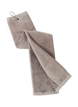 Port Authority Khaki Grommeted Tri-Fold Golf Towel