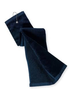 Port Authority Navy Grommeted Tri-Fold Golf Towel