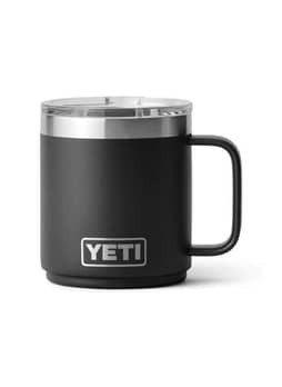 YETI Black Rambler 10 oz Stackable Mug with Magslider Lid