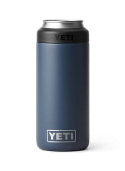 YETI Navy Rambler 12 oz Slim Colster