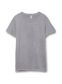 Alternative Men's Grey Pigment Heritage Garment-Dyed Distressed T-Shirt
