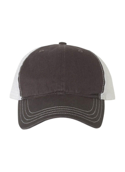 Richardson Charcoal / White Garment-Washed Trucker Hat