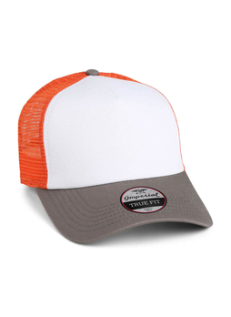 Imperial White / Charcoal / Orange The North Country Trucker Hat