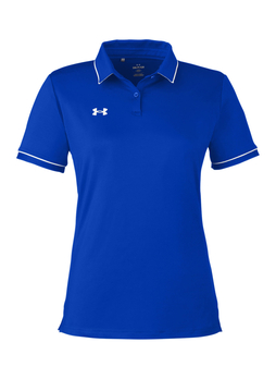Under Armour Women's Royal Tipped Team Performance Polo