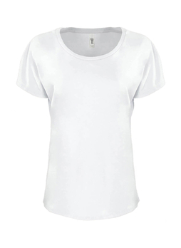 Next Level Women's White Ideal Dolman T-Shirt