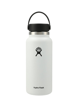 Hydro Flask White Wide Mouth With Flex Cap 32oz.