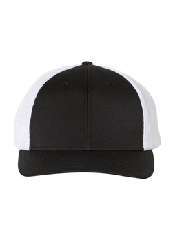 Richardson Black / White Performance Trucker Hat