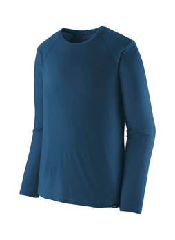 Patagonia Men's Lagom Blue Long-Sleeved Capilene Cool Trail Shirt