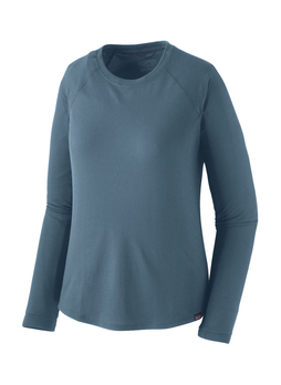Patagonia Women's Utility Blue Long-Sleeved Capilene Cool Trail Shirt