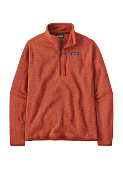 Patagonia Men's Pimento Red Better Sweater Quarter-Zip