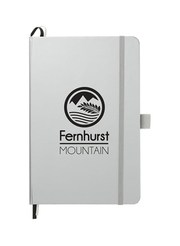 Journalbooks Silver 5.5' x 8.5' FSC Mix Bound Notebook