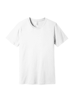 Bella + Canvas Men's Solid White Blend Heather CVC T-Shirt