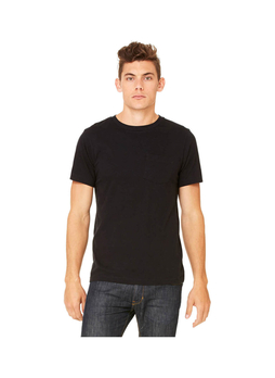 Bella + Canvas Men's Black Jersey Pocket T-Shirt