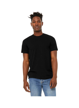 Bella + Canvas Men's Solid Black Blend Sueded T-Shirt